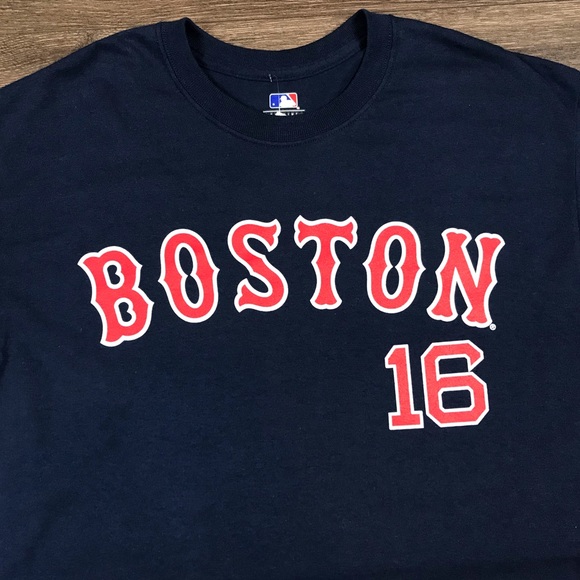 MLB Genuine Merchandise Men’s Boston Red Sox Andrew Benintendi Baseball T-Shirt - Picture 2 of 7